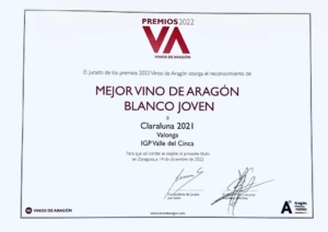 Dos de nuestros vinos en el CUADRO DE HONOR de la GUIA DE VINOS DE ARAGON