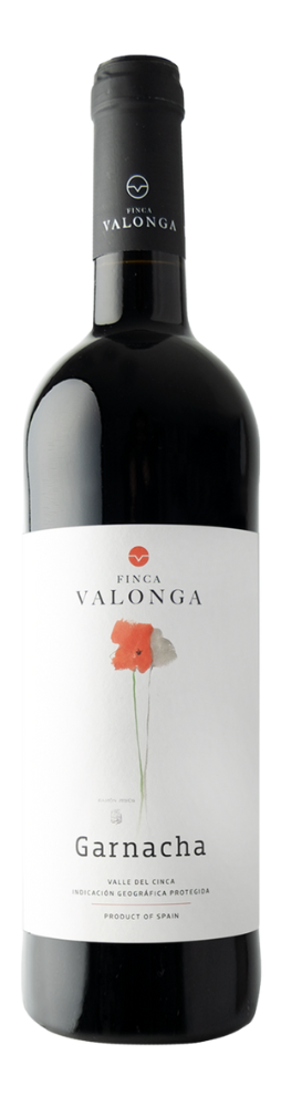 Vino tinto roble Garnacha 2019 de la finca Valonga.